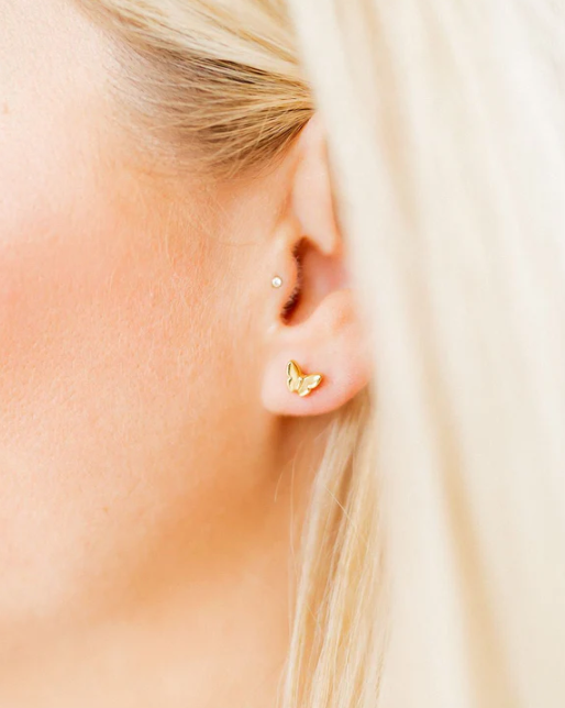 Bella Butterfly Stud Earrings
