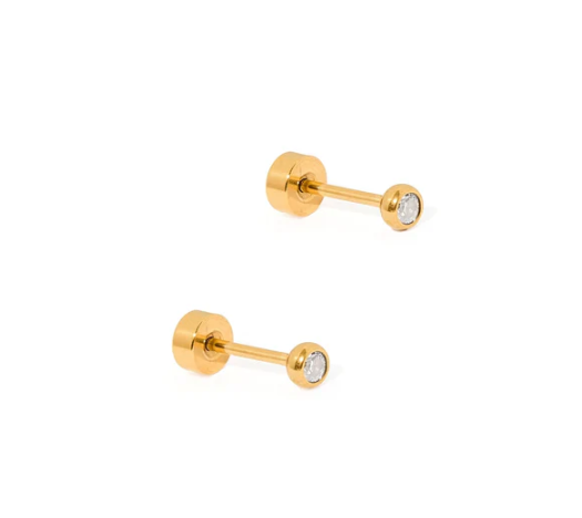 Cooper Pearl Stud Earrings