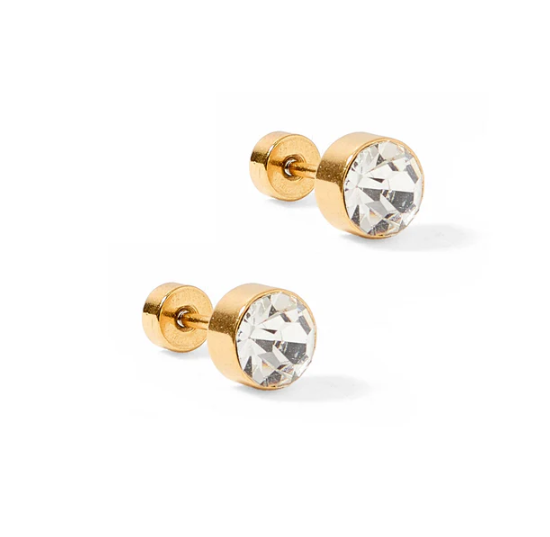 Juliet Clear Stud Earrings