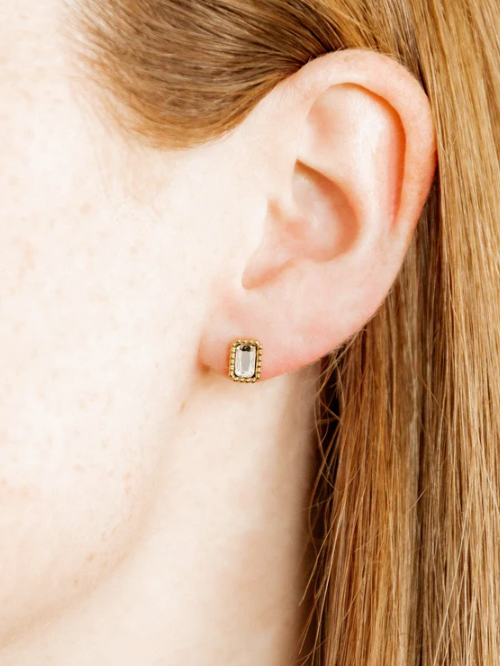 Madison Clear Stud Earrings