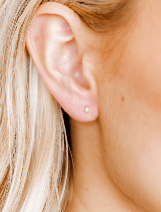 Payton Pearl White Stud Earrings