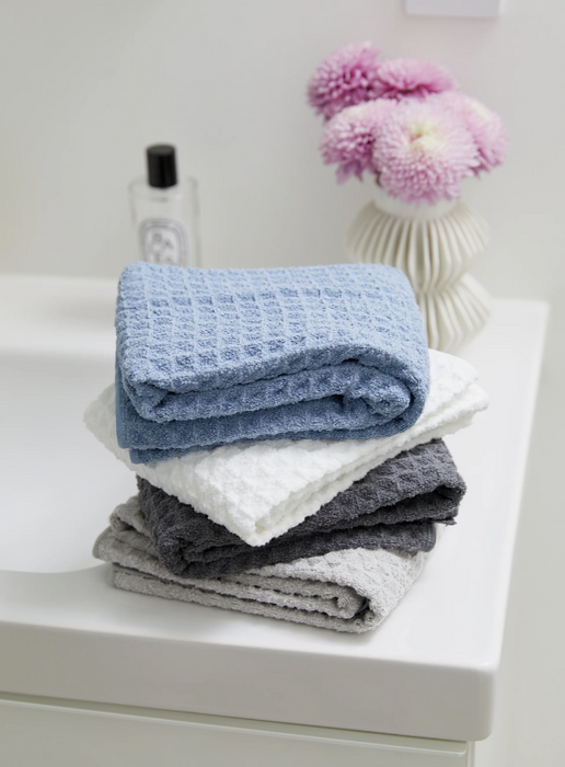 Geometry Waffle Hand Towel | Cloud