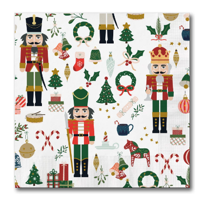 Traditional Nutcracker Cocktail Napkin