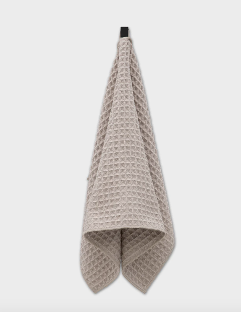 Geometry Waffle Hand Towel | Taupe