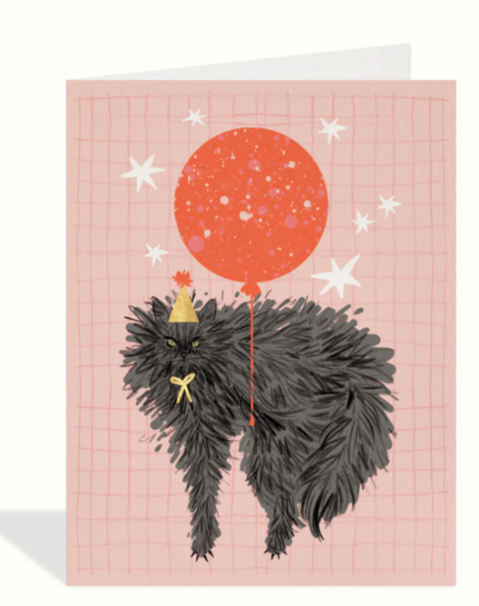 Balloon Cat Card