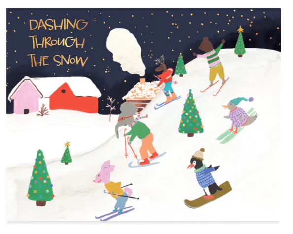 Snow Surfing Card