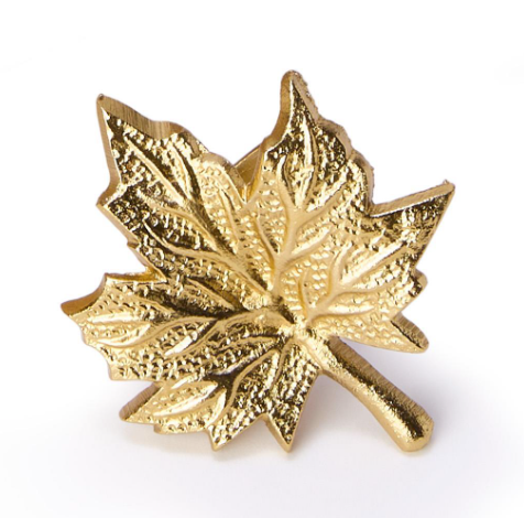 Golden Leaf Napkin Ring