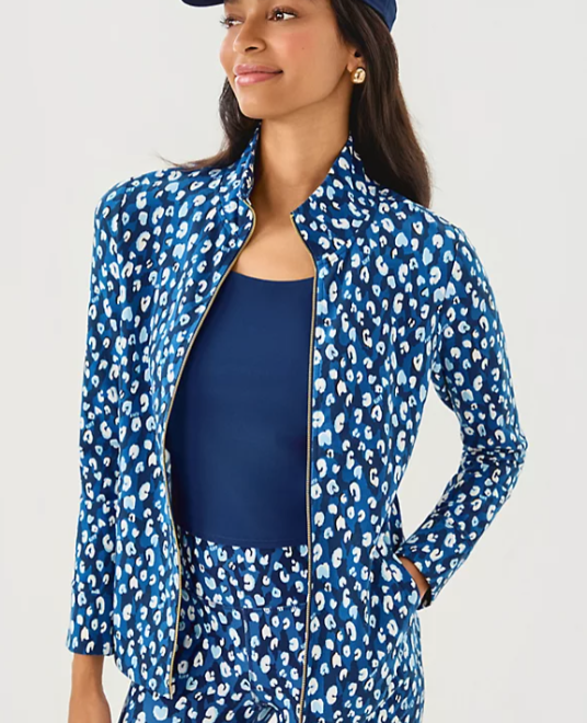 Leona UPF 50+ Zip-up | Starlight Navy Youre An Animal