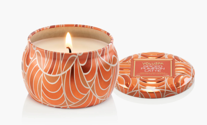 Spiced Pumpkin Latte Voluspa Candle | Mini Tin