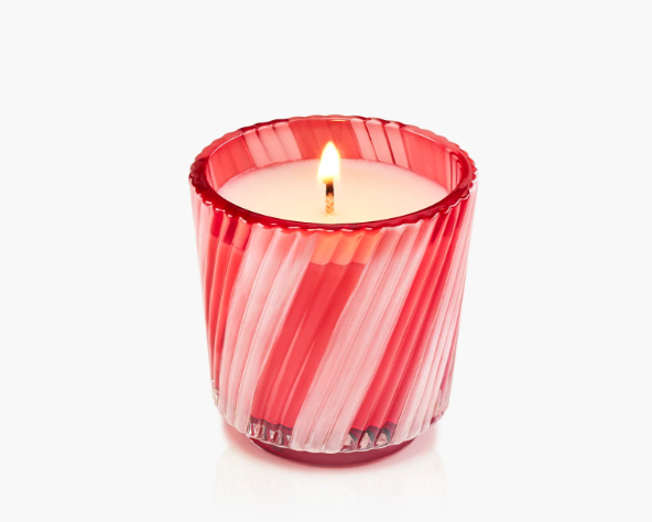 Crushed Candy Cane Voluspa Candle | Boxed Pedestal