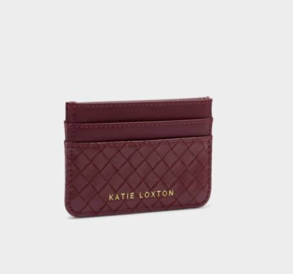 Nova Woven Cardholder | Cherry