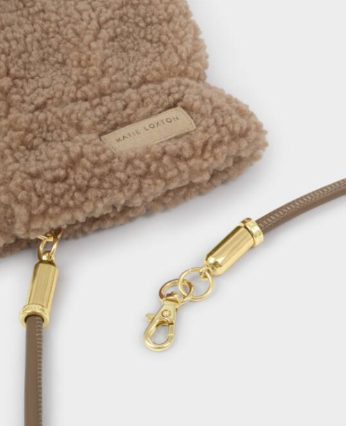 Tan Teddy Mittens