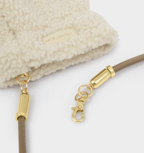 Cream Teddy Mittens
