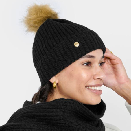 Black Knit Hat