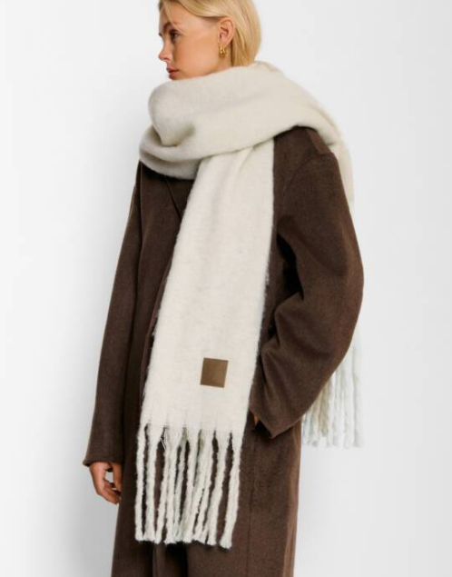 Off White Tassel Scarf