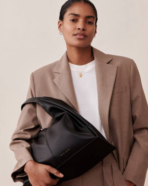 Laila Slouch Shoulder Bag | Black