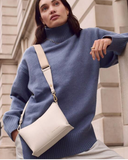 Laila Slouch Crossbody Bag | Off White