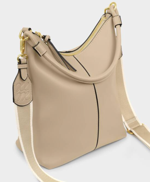 Hallie Satchel Bag | Lt Taupe