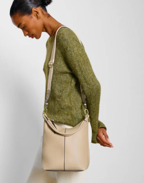 Hallie Satchel Bag | Lt Taupe