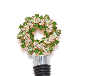 Jeweled Wreath Bottle Stopper