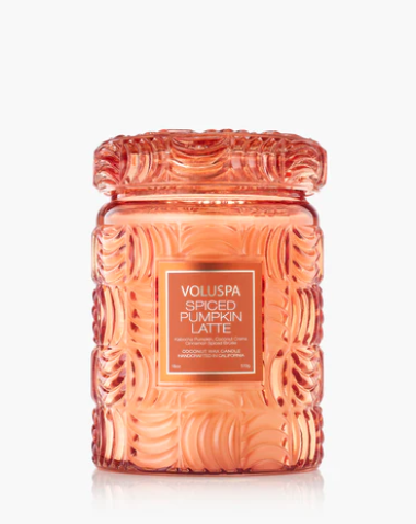 Spiced Pumpkin Latte Voluspa Candle | Large Jar