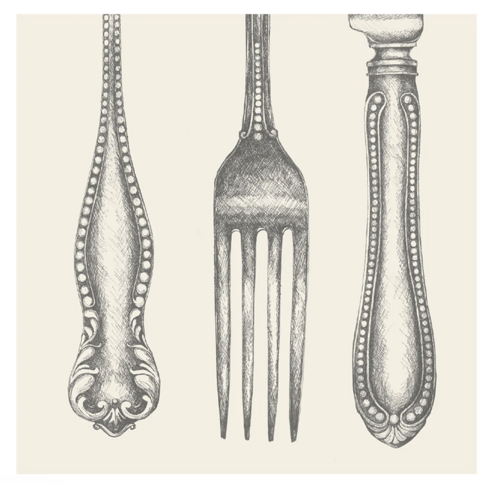 Classic Cutlery Cocktail Napkin