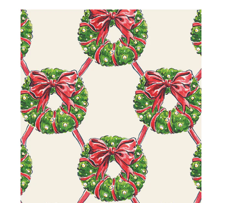 Holiday Wreath Cocktail Napkin