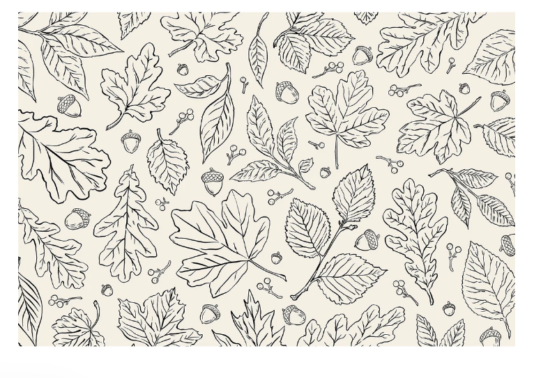 Coloring Leaves Placemat