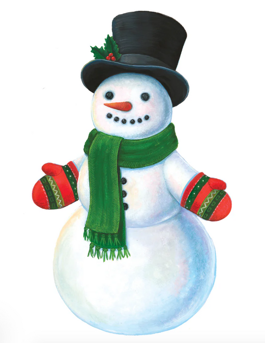 Die Cut Snowman Placemat