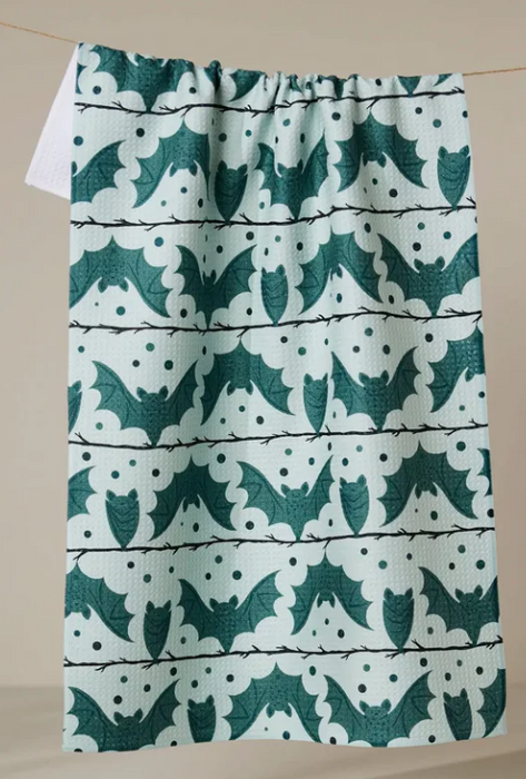 Geometry Tea Towel | Bats Stripes and Dots
