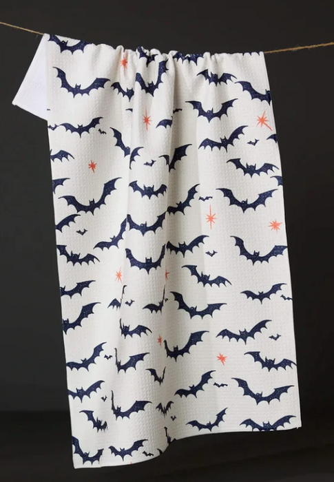 Geometry Tea Towel | Midnight Friends White
