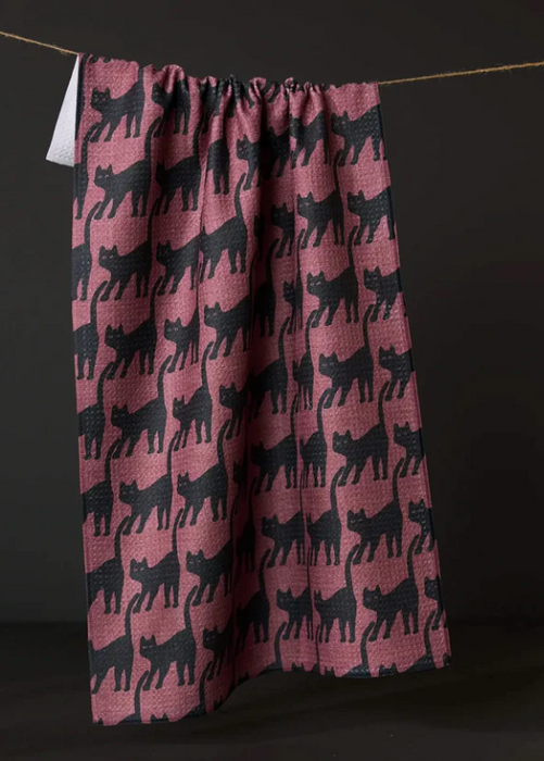 Geometry Tea Towel | Salem Cat