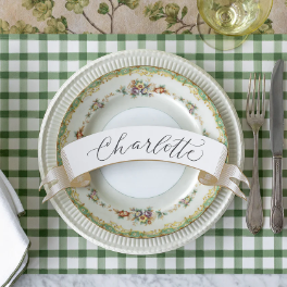 Classic Gold Banner Table Accent