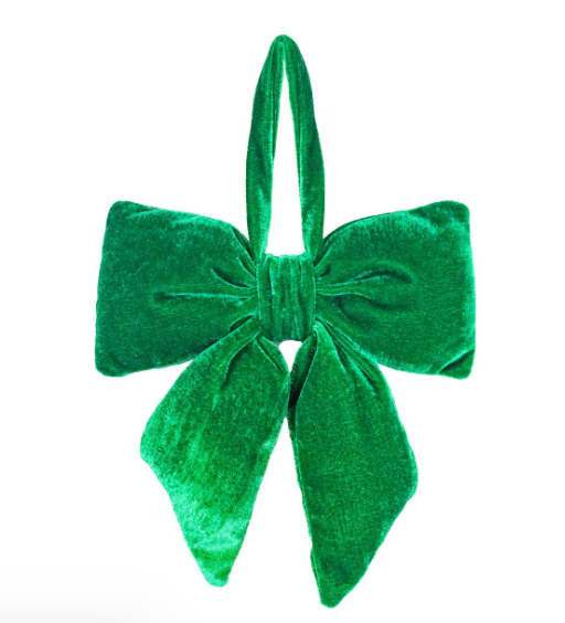 Green Evelyn Velvet Bow Ornament