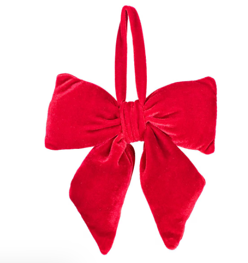 Red Evelyn Velvet Bow Ornament