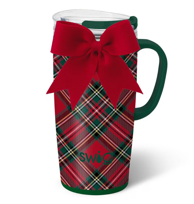 Christmas Plaid Travel 22oz Mug