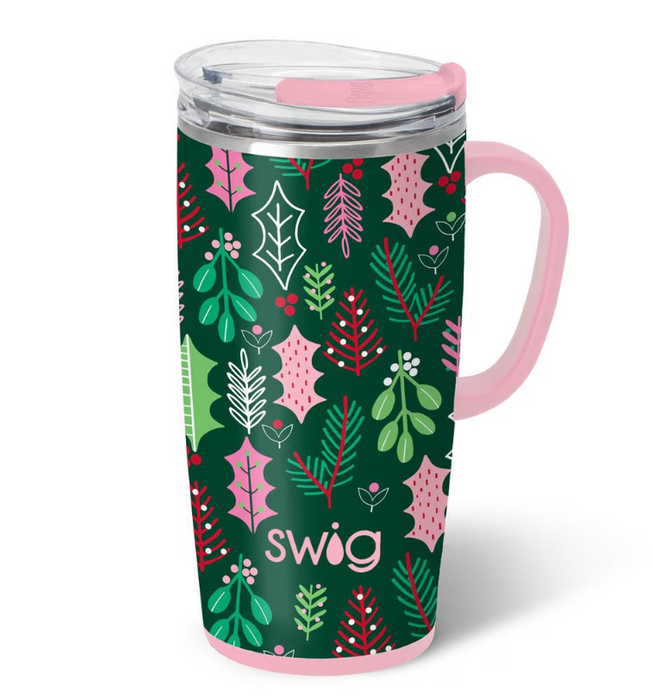 Merry Mistletoe Travel 22oz Mug