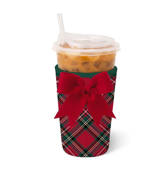 Md Iced Cup Coolie | Christmas Plaid