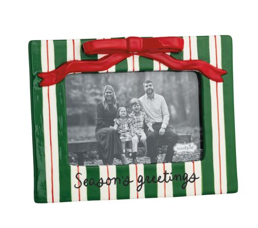 Stripe 4x6 Ceramic Bow Frame
