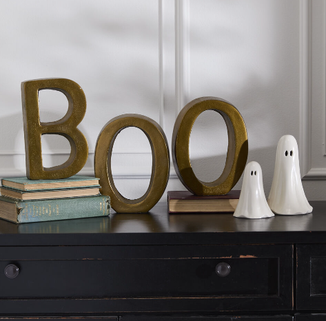 Gold BOO Letters