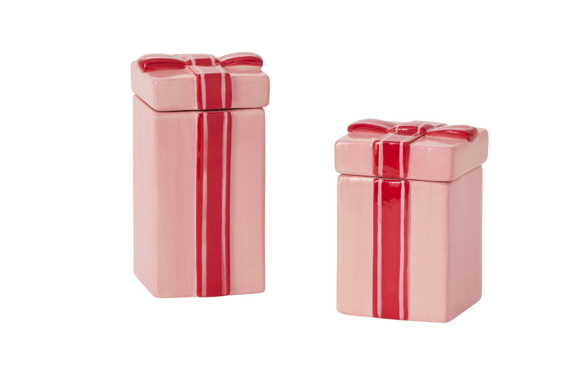 Pink Giftbox Canister