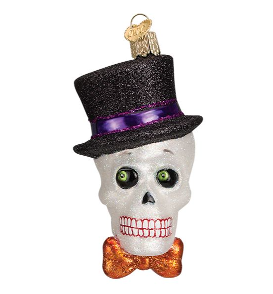 Top Hat Skeleton Ornament