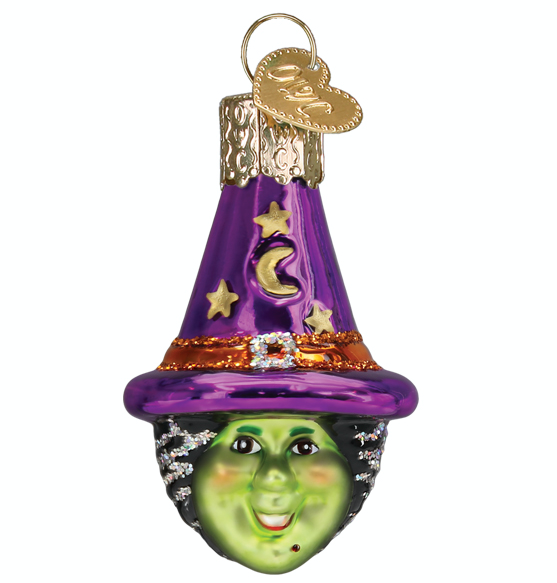 Mini Witch Head Ornament