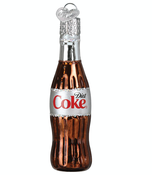 Mini Diet Coke Bottle Ornament