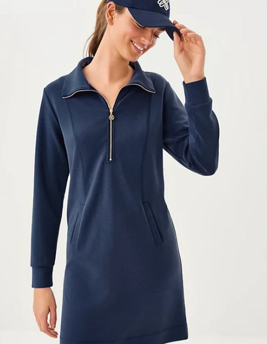 UPF 50+ Eleni Dress | Low Tide Navy