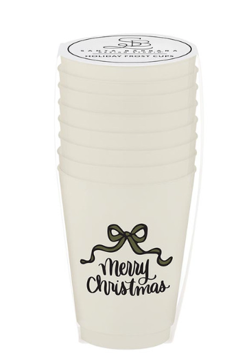 Merry Christmas Frost Cup Set
