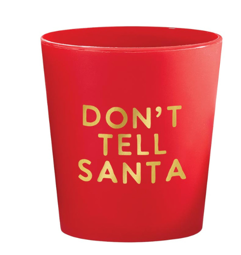 Don't Tell Santa Shot Cup Set
