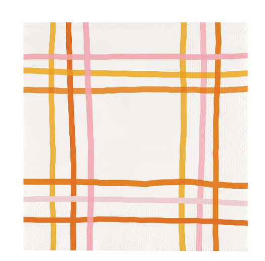 Autumn Stripes Cocktail Napkin