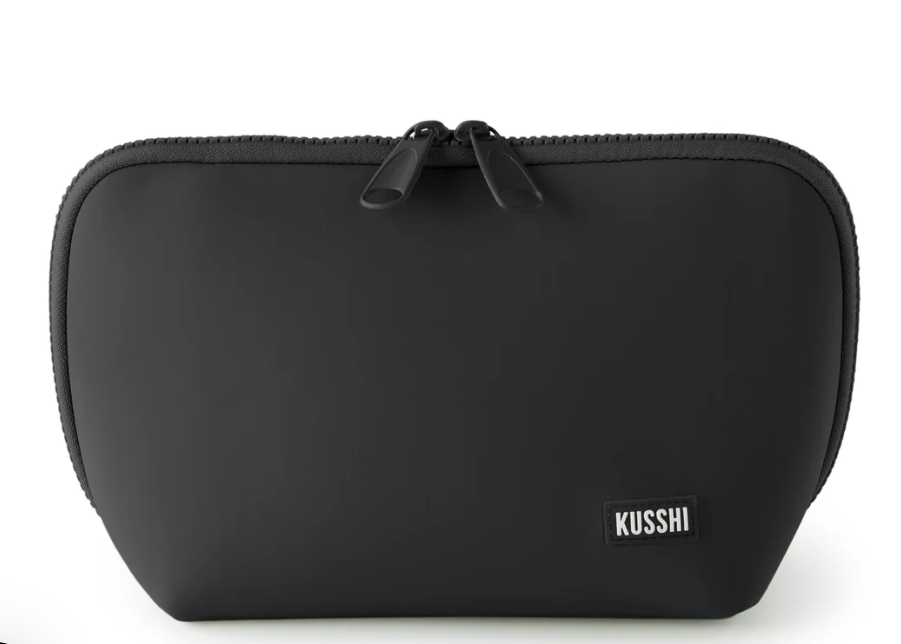 Makeup Bag | Black w/Pink