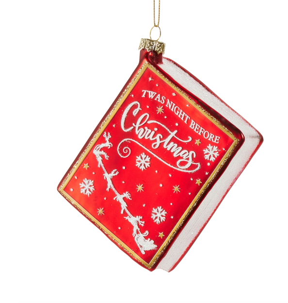 5" Christmas Book Ornament
